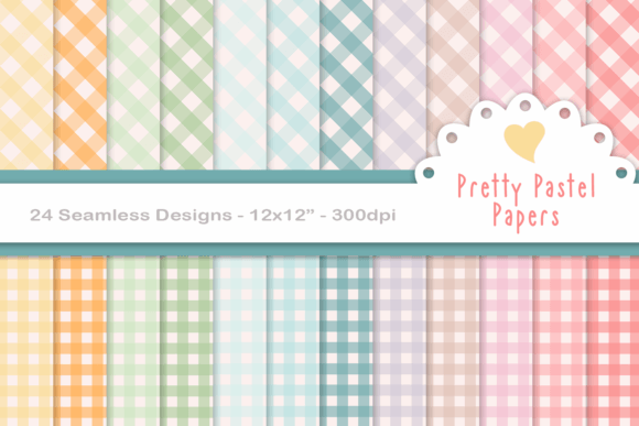 Download Seamless Pastel Gingham Paper - Gingham Collection