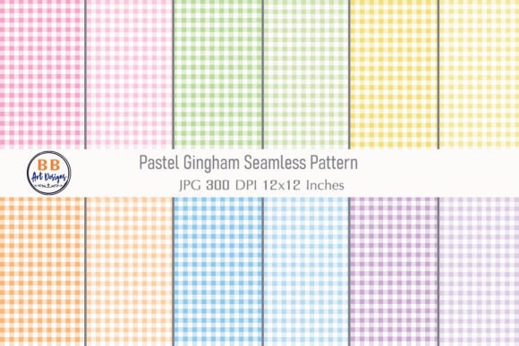 Download Pastel Gingham Pattern Seamless Paper - Gingham Collection