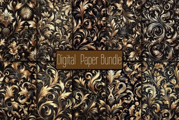Download Black and Gold Foil Luxury Pattern - Luxury pattern Collection
