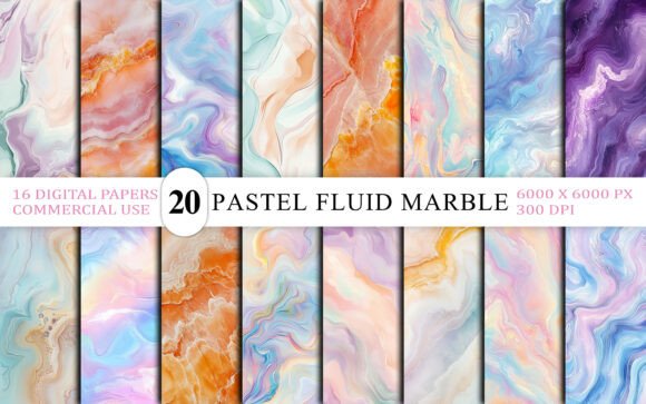 Download Elegant Pastel Fluid Marble Texture Pack - Marble texture Collection