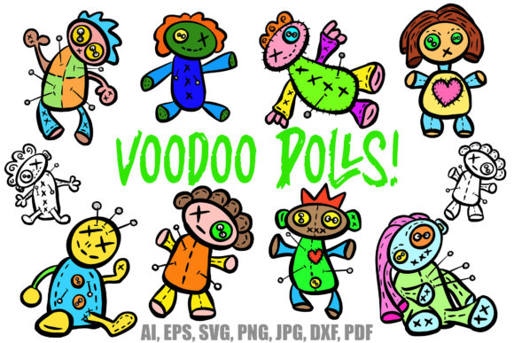 Download Voodoo Dolls Cartoon Undead Zombie Dolly - Dolly Collection
